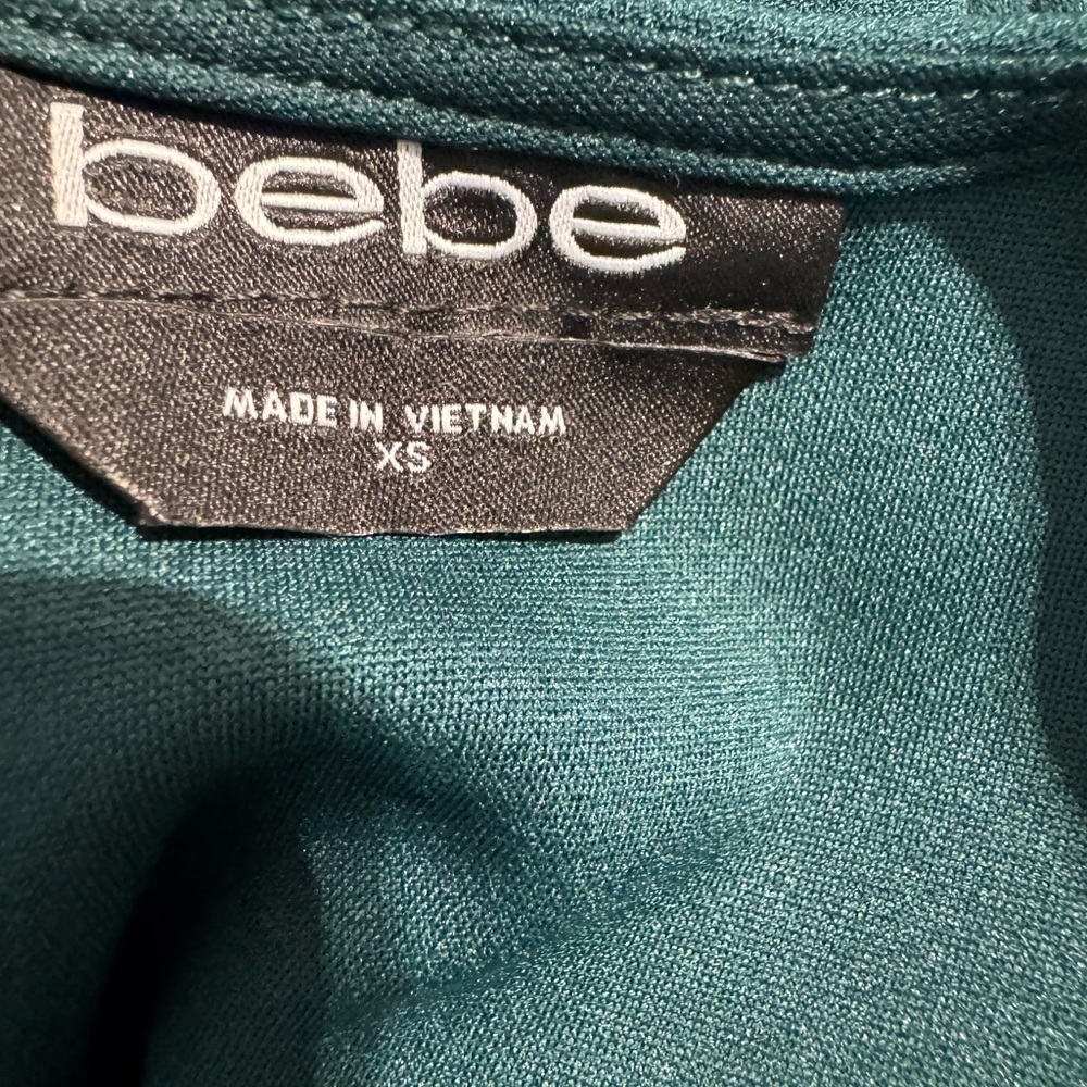 bebe Hunter Green Corset Jumpsuit Size XS - Picture 6 of 10